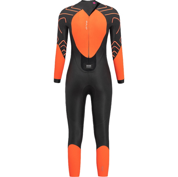 2026 Orca Womens Zeal Hi-Vis Back Zip Open Water Swim Wetsuit NN2Z - Black